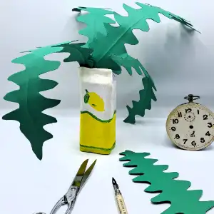 Animation ateliers cr2atifs autour du loroux bottereau, la chapelle basse mer, Le landreau … fabrique ta plante en papier, cactus zig-zag et diverses techniques